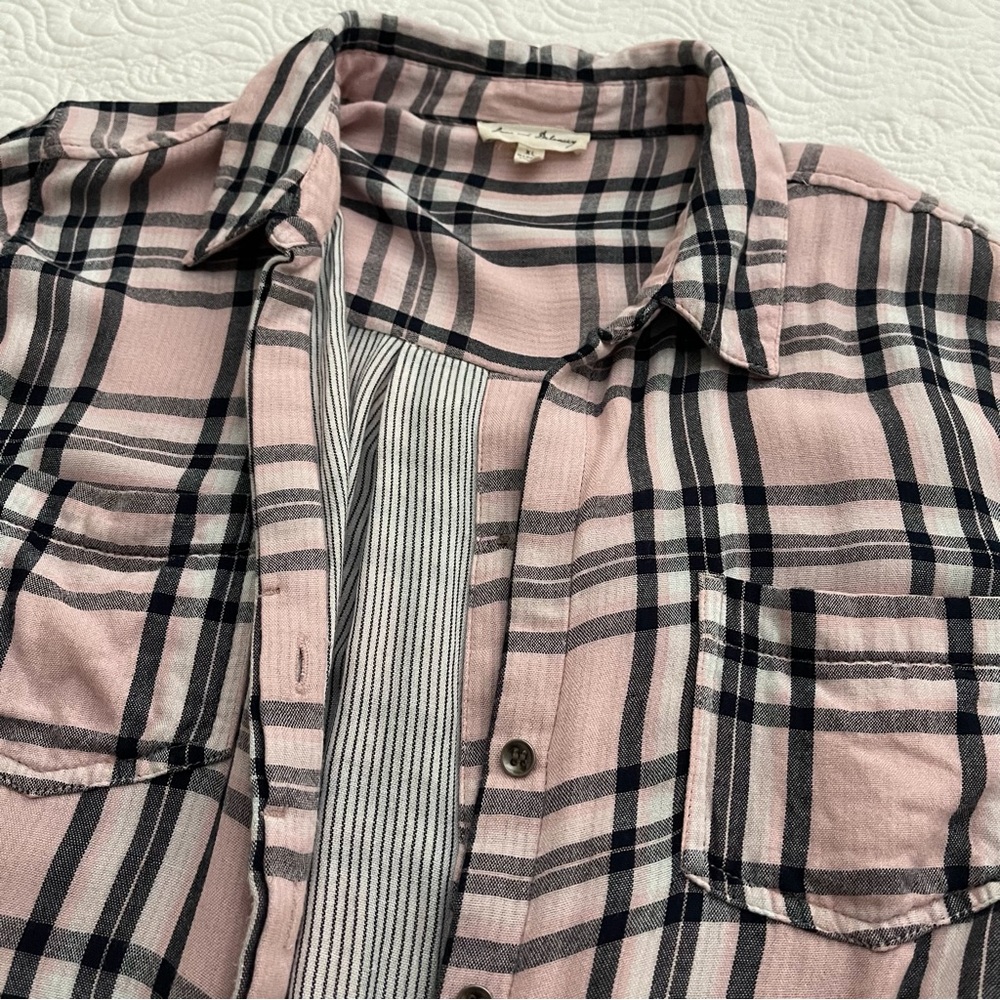 Jane and Delancey Plaid Button Up Shirt Size XL - Picture 6 of 16